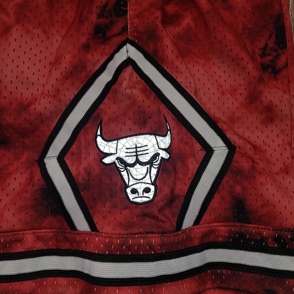 Chicago Bulls Shorts Mens Small Mitchell & Ness Galaxy Reflective NBA Basketball - Picture 16 of 16